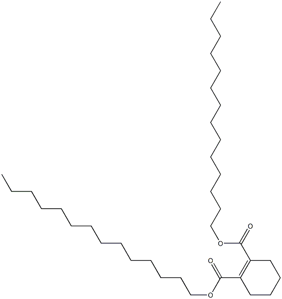 1-Cyclohexene-1,2-dicarboxylic acid ditetradecyl ester,,结构式