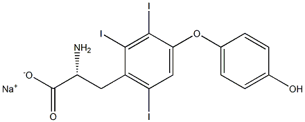 (R)-2-Amino-3-[4-(4-hydroxyphenoxy)-2,3,6-triiodophenyl]propanoic acid sodium salt