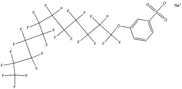 3-(Pentacosafluorododecyloxy)benzenesulfonic acid sodium salt Structure