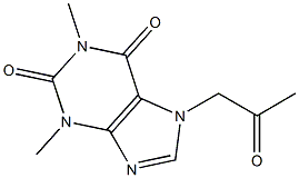 1,3-Dimethyl-7-acetonylxanthine,,结构式