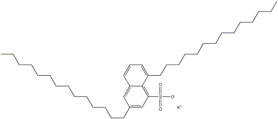 3,8-Ditetradecyl-1-naphthalenesulfonic acid potassium salt