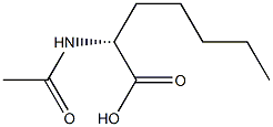 [R,(+)]-2-Acetylaminoheptanoic acid Structure