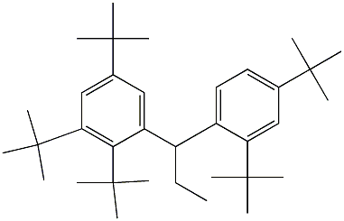 1-(2,3,5-Tri-tert-butylphenyl)-1-(2,4-di-tert-butylphenyl)propane Structure
