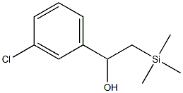 2-(Trimethylsilyl)-1-(3-chlorophenyl)ethanol,,结构式