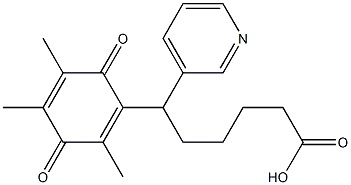 6-(2,4,5-Trimethyl-3,6-dioxo-1,4-cyclohexadienyl)-6-(3-pyridinyl)hexanoic acid