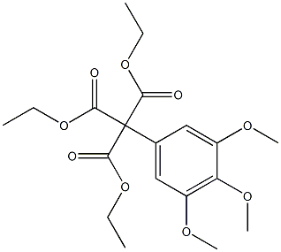 3,4,5-Trimethoxyphenylmethanetricarboxylic acid triethyl ester Structure
