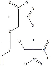 1-Ethoxy-1,1-bis(2-fluoro-2,2-dinitroethoxy)ethane Structure