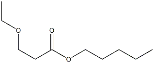 3-エトキシプロピオン酸ペンチル 化学構造式