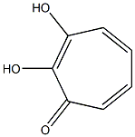 2,3-Dihydroxy-2,4,6-cycloheptatrien-1-one 结构式