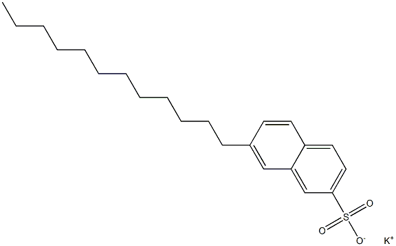 7-Dodecyl-2-naphthalenesulfonic acid potassium salt Structure