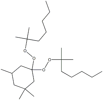 3,3,5-Trimethyl-1,1-bis(1,1-dimethylhexylperoxy)cyclohexane Structure