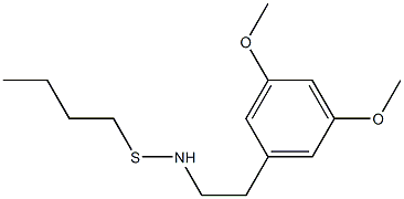 4-Butylthio-3,5-dimethoxyphenethylamine,,结构式