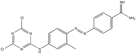 2'-Methyl-4'-[[(4,6-dichloro-1,3,5-triazin)-2-yl]amino]azobenzene-4-carboxamidine