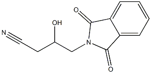 N-(3-シアノ-2-ヒドロキシプロピル)フタルイミド 化学構造式