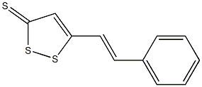 5-[2-Phenylethenyl]-3H-1,2-dithiol-3-thione 结构式