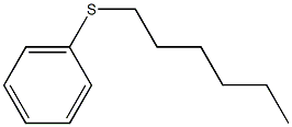 ヘキシルフェニルスルフィド 化学構造式