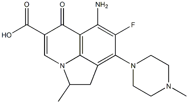 2-Methyl-6-amino-7-fluoro-8-(4-methylpiperazin-1-yl)-1,2-dihydro-5-oxo-5H-2a-azaacenaphthylene-4-carboxylic acid