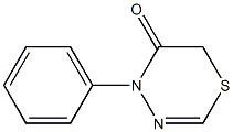 4-Phenyl-6H-1,3,4-thiadiazin-5(4H)-one,,结构式