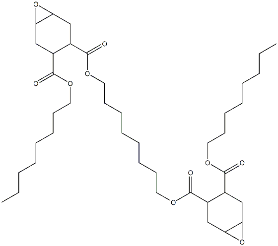 Bis[2-(octyloxycarbonyl)-4,5-epoxy-1-cyclohexanecarboxylic acid]1,8-octanediyl ester,,结构式