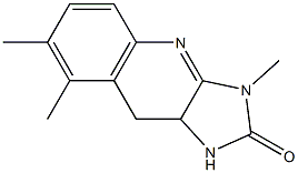 3,7,8-Trimethyl-9,9a-dihydro-1H-imidazo[4,5-b]quinolin-2(3H)-one Struktur