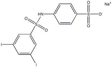 N-(3,5-Diiodophenylsulfonyl)sulfanilic acid sodium salt,,结构式