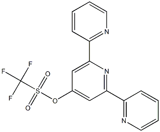 4'-[[(Trifluoromethyl)sulfonyl]oxy]-2,2':6',2''-terpyridine 结构式