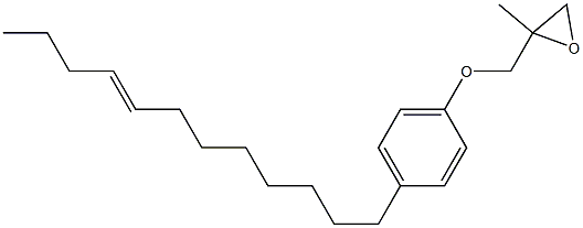 4-(8-Dodecenyl)phenyl 2-methylglycidyl ether Structure