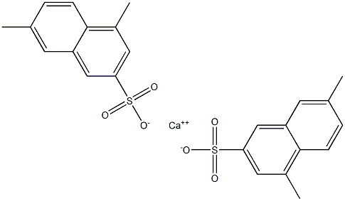 ビス(4,7-ジメチル-2-ナフタレンスルホン酸)カルシウム 化学構造式