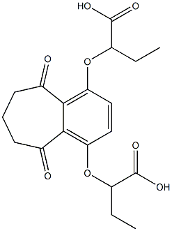 2,2'-[(5,9-Dioxo-6,7,8,9-tetrahydro-5H-benzocycloheptene)-1,4-diylbisoxy]dibutyric acid|