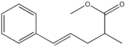 5-フェニル-2-メチル-4-ペンテン酸メチル 化学構造式