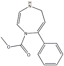 7-Phenyl-4,5-dihydro-1H-1,4-diazepine-1-carboxylic acid methyl ester,,结构式