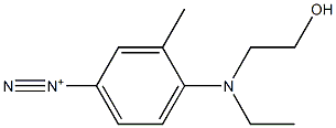 4-[Ethyl(2-hydroxyethyl)amino]-3-methylbenzenediazonium Structure