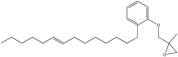 2-(8-Tetradecenyl)phenyl 2-methylglycidyl ether Struktur