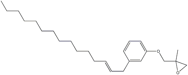 3-(2-Pentadecenyl)phenyl 2-methylglycidyl ether,,结构式