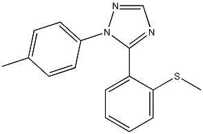 1-(4-Methylphenyl)-5-(2-methylthiophenyl)-1H-1,2,4-triazole Structure