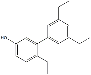 4-Ethyl-3-(3,5-diethylphenyl)phenol 结构式