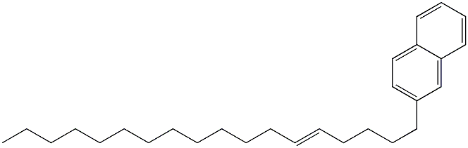 2-(5-オクタデセニル)ナフタレン 化学構造式