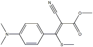 2-Cyano-3-methylthio-3-(4-dimethylaminophenyl)acrylic acid methyl ester