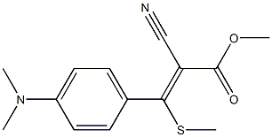  2-Cyano-3-methylthio-3-(4-dimethylaminophenyl)acrylic acid methyl ester