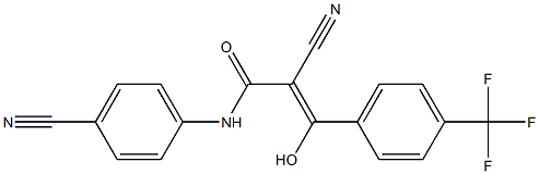 2-Cyano-3-hydroxy-3-[4-trifluoromethylphenyl]-N-[4-cyanophenyl]acrylamide