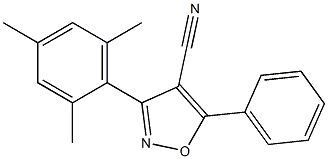 5-(Phenyl)-3-(2,4,6-trimethylphenyl)-isoxazole-4-carbonitrile Structure