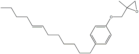 4-(7-Dodecenyl)phenyl 2-methylglycidyl ether,,结构式