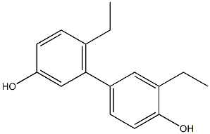 3',6-Diethyl-1,1'-biphenyl-3,4'-diol 结构式