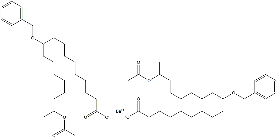 Bis(10-benzyloxy-17-acetyloxystearic acid)barium salt