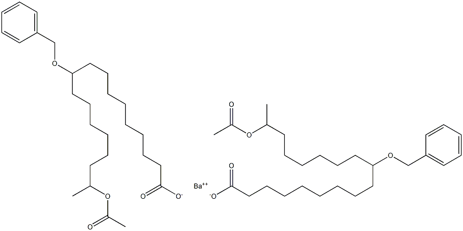 Bis(10-benzyloxy-17-acetyloxystearic acid)barium salt|