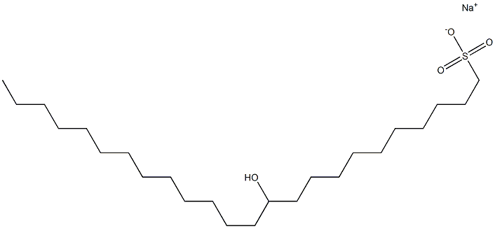 11-Hydroxytetracosane-1-sulfonic acid sodium salt Struktur