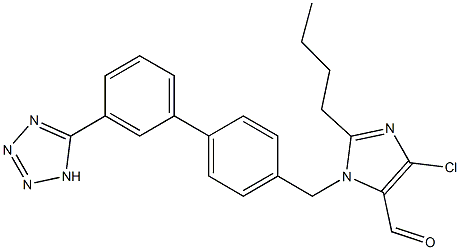 2-Butyl-4-chloro-1-[[3'-(1H-tetrazol-5-yl)-1,1'-biphenyl-4-yl]methyl]-1H-imidazole-5-carbaldehyde