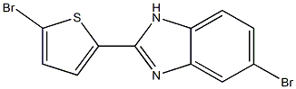 5-Bromo-2-(5-bromothiophen-2-yl)-1H-benzimidazole,,结构式