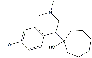 1-[1-(4-Methoxyphenyl)-2-dimethylaminoethyl]cycloheptanol Structure