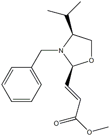 (E)-3-[(2S,4S)-3-Benzyl-4-(1-methylethyl)oxazolidin-2-yl]propenoic acid methyl ester|